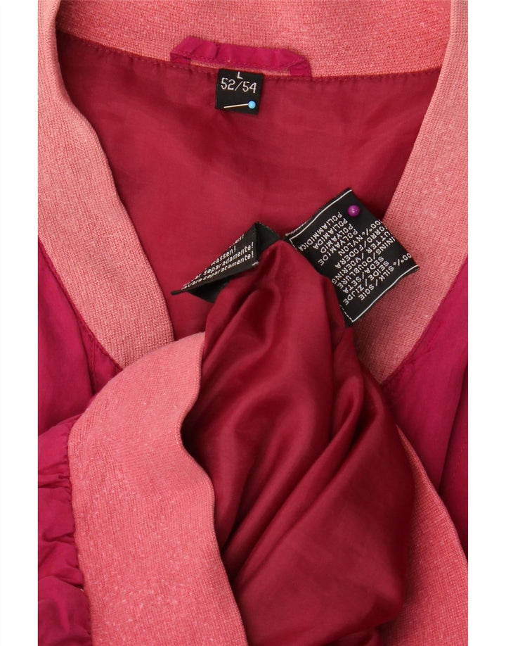 C&A Mens Bomber Jacket IT 52/54 Large Pink Silk Vintage C&A and Second-Hand C&A from Messina Hembry 