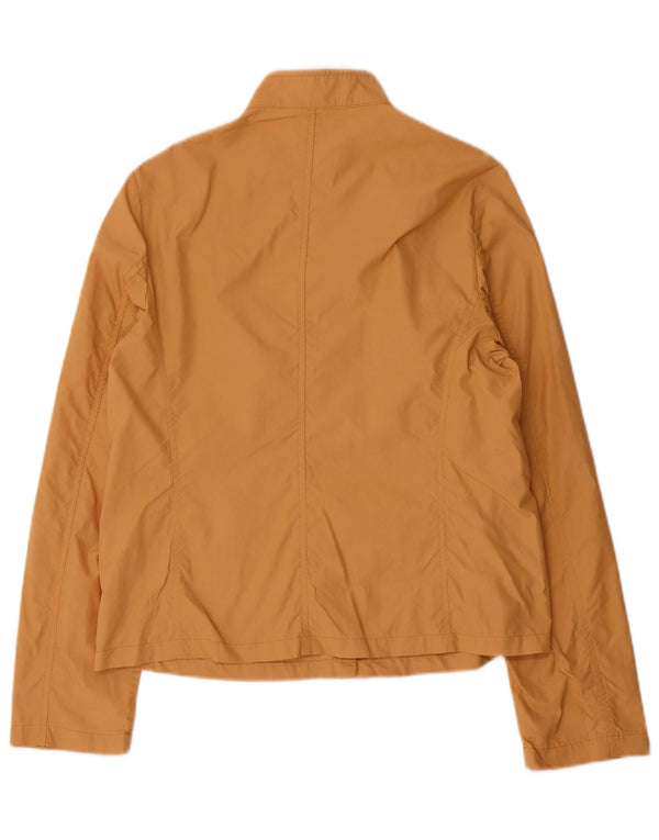 Jaqueta bomber feminina Stefanel UK 14 nylon marrom médio