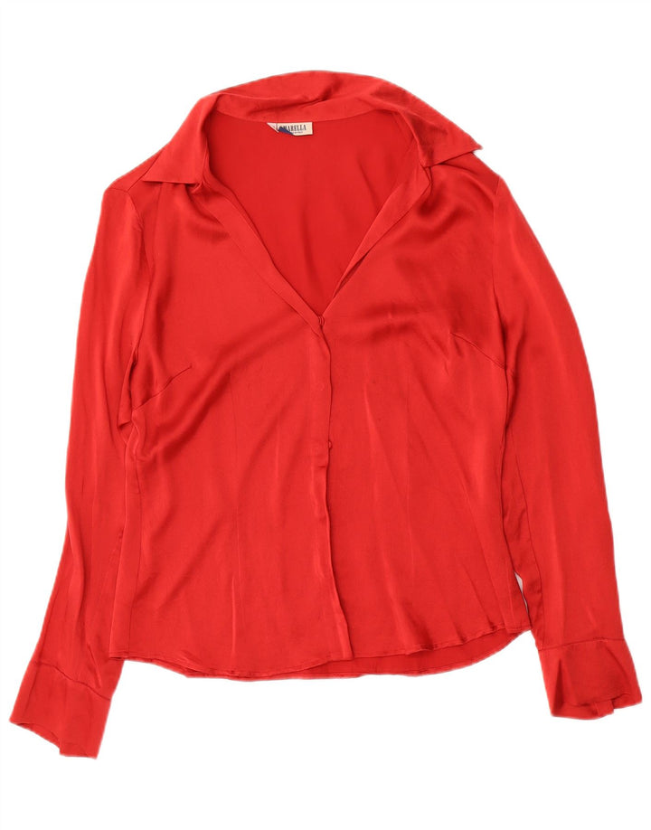 Blusa feminina Marella UK 14 grande vermelha