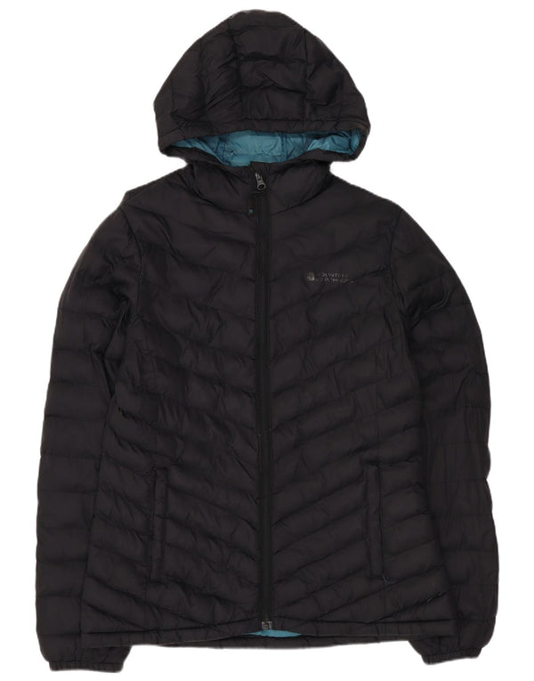 Mountain Warehouse Jaqueta acolchoada feminina com capuz UK 10 Nylon preto pequeno
