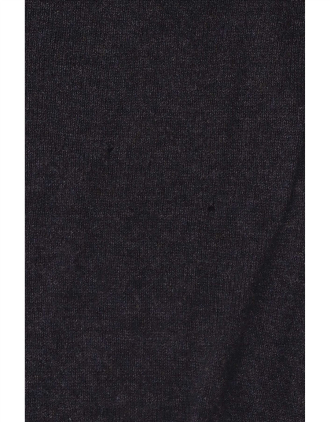 Suéter masculino Marks & Spencer com zíper e gola média azul marinho manchado