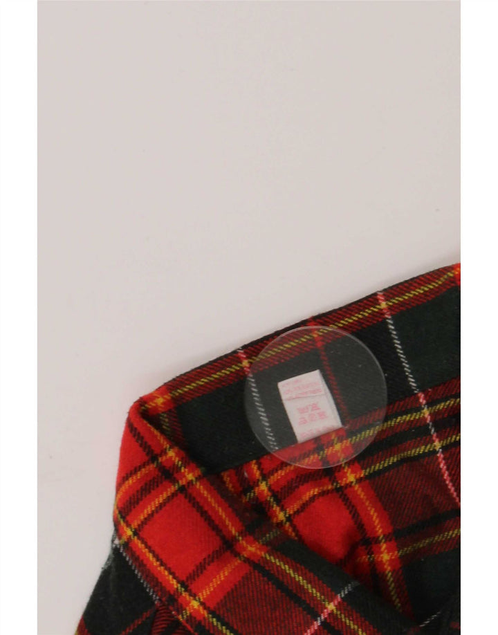 Camiseta masculina vintage de flanela tamanho 43 grande lã xadrez vermelha