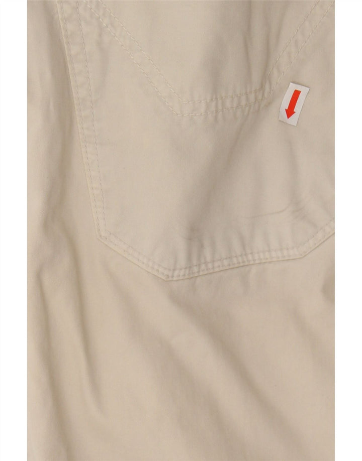 Calça casual reta masculina JECKERSON W33 L28 algodão bege