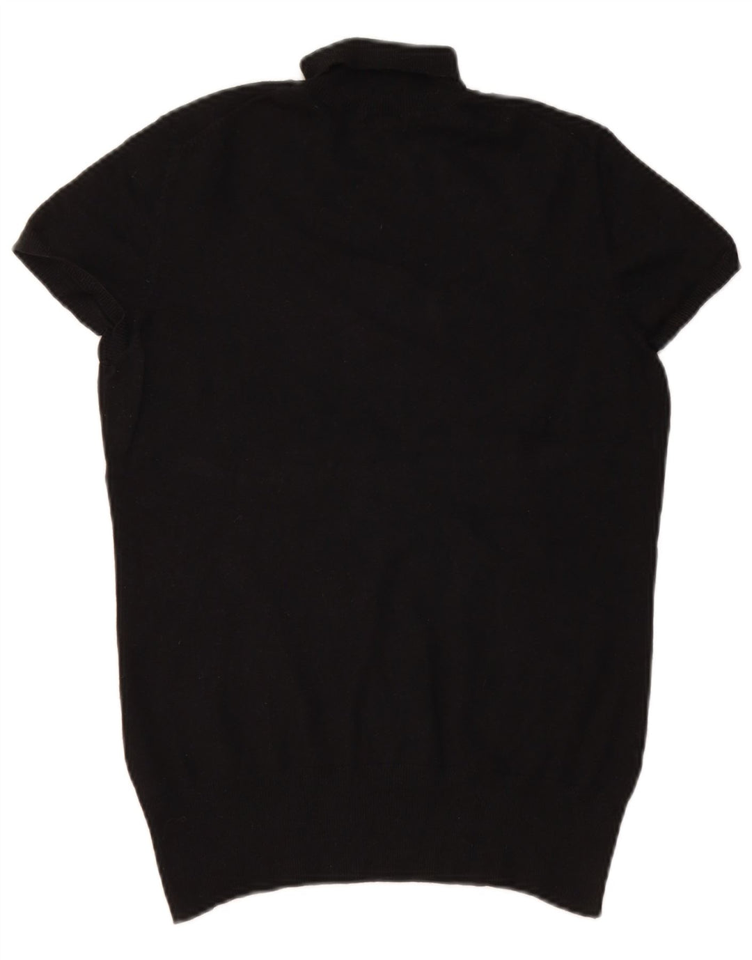 Suéter feminino Massimo Dutti com gola redonda Reino Unido 12 médio preto