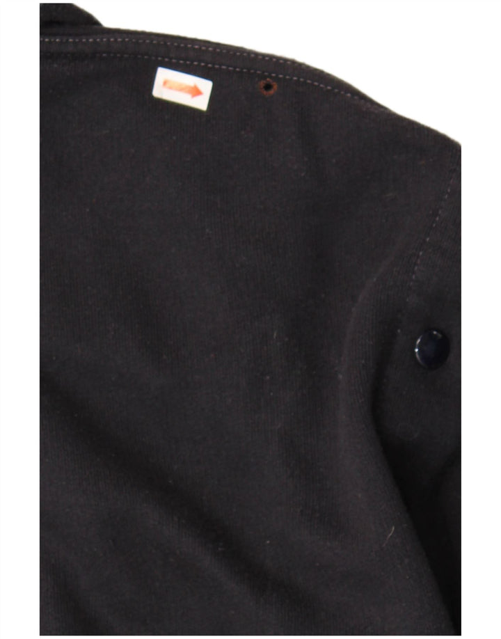 Malagrida Jaqueta bomber feminina de malha Reino Unido 36 pequena lã azul marinho náutica