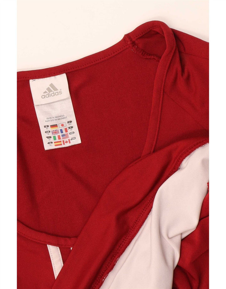 Camiseta Feminina Adidas Top UK 16 Grande Poliamida Vermelha
