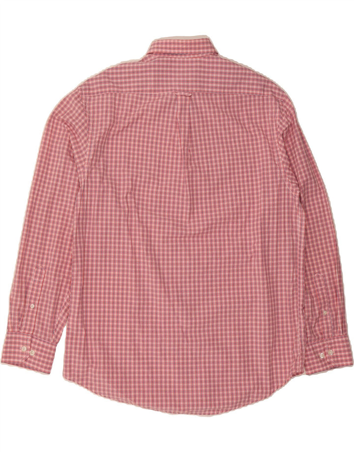IZOD Mens Shirt Large Pink Check Cotton Vintage Izod and Second-Hand Izod from Messina Hembry 
