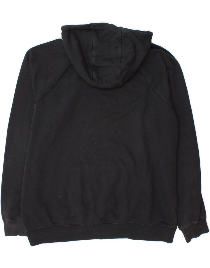NIKE Womens Oversized Graphic Hoodie Jumper UK 16 Large Black Cotton Vintage Nike and Second-Hand Nike from Messina Hembry 