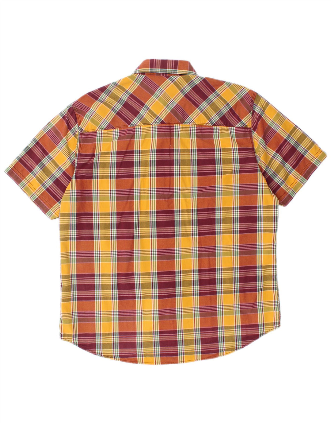Camisa masculina de manga curta LEVI'S de algodão xadrez médio multicolorido