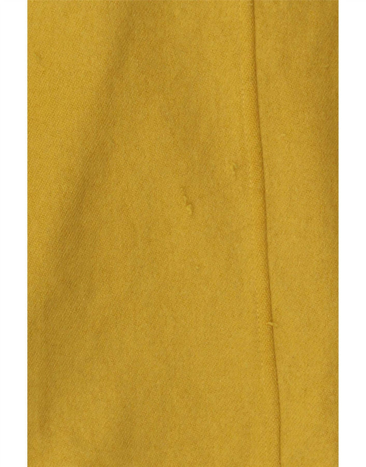 Casaco feminino Marella com capuz grande e trespassado duplo Reino Unido 10 pequeno amarelo