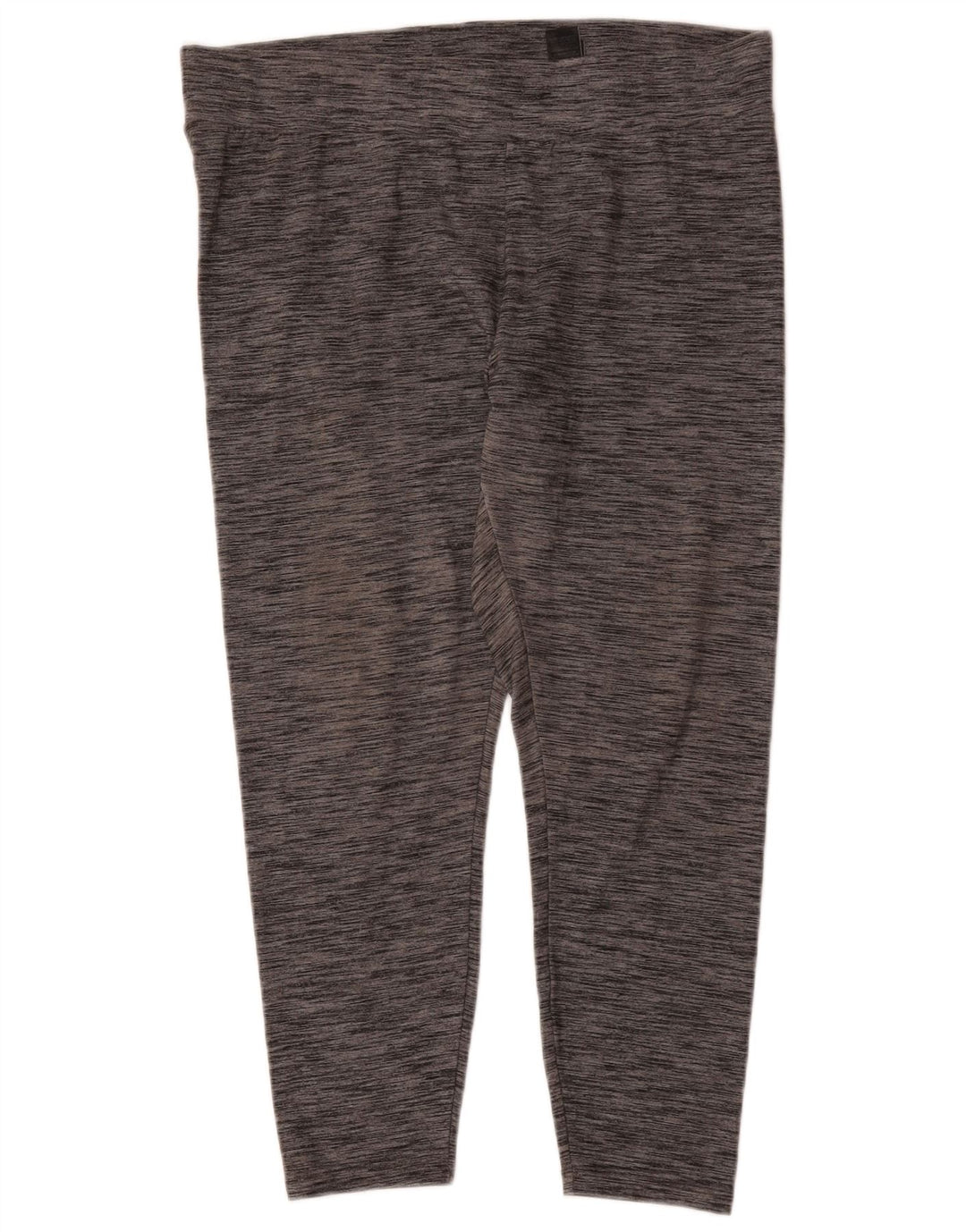 Leggings femininas Marks & Spencer Reino Unido 18 XL poliéster manchado cinza