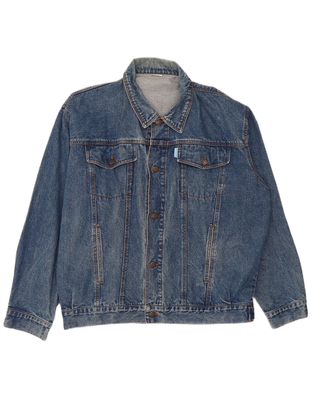 Jaqueta jeans masculina Rancheros UK 40 grande azul