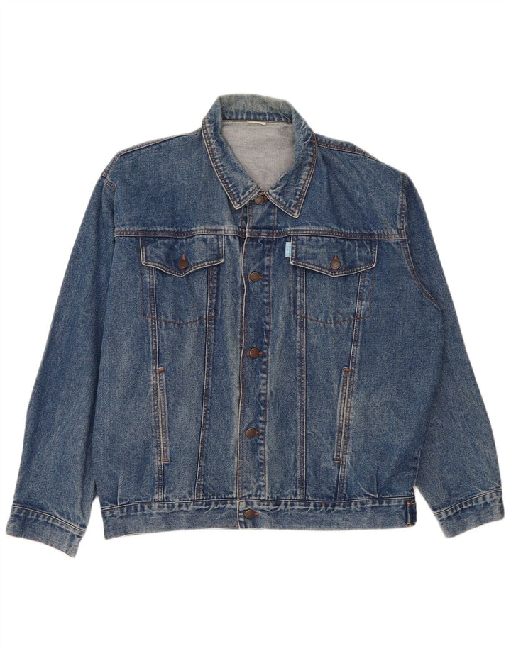 Jaqueta jeans masculina Rancheros UK 40 grande azul