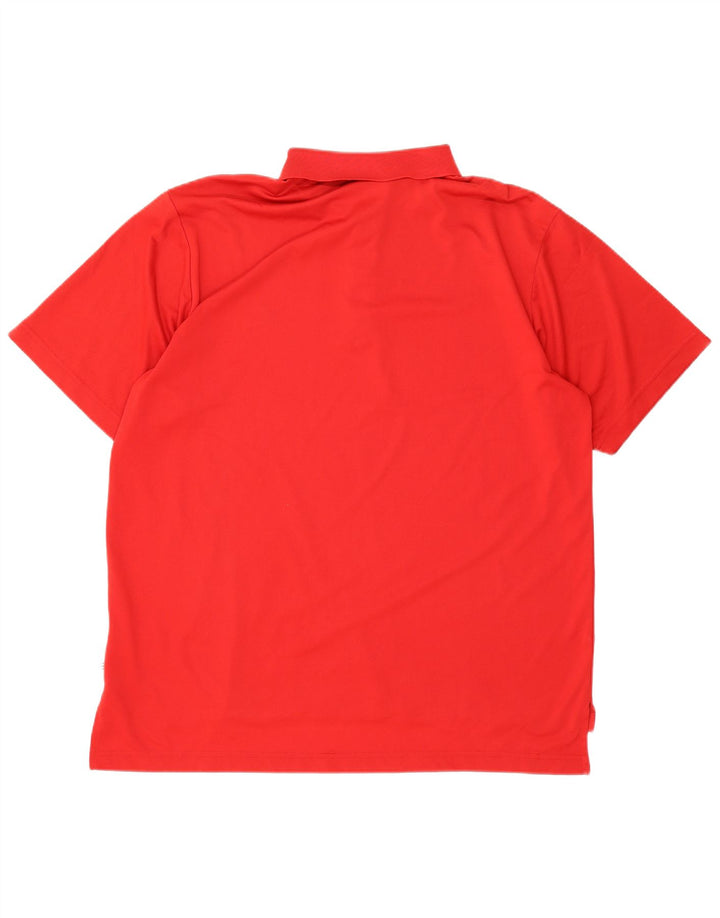 Camisa Polo Masculina Adidas XL Poliéster Vermelho