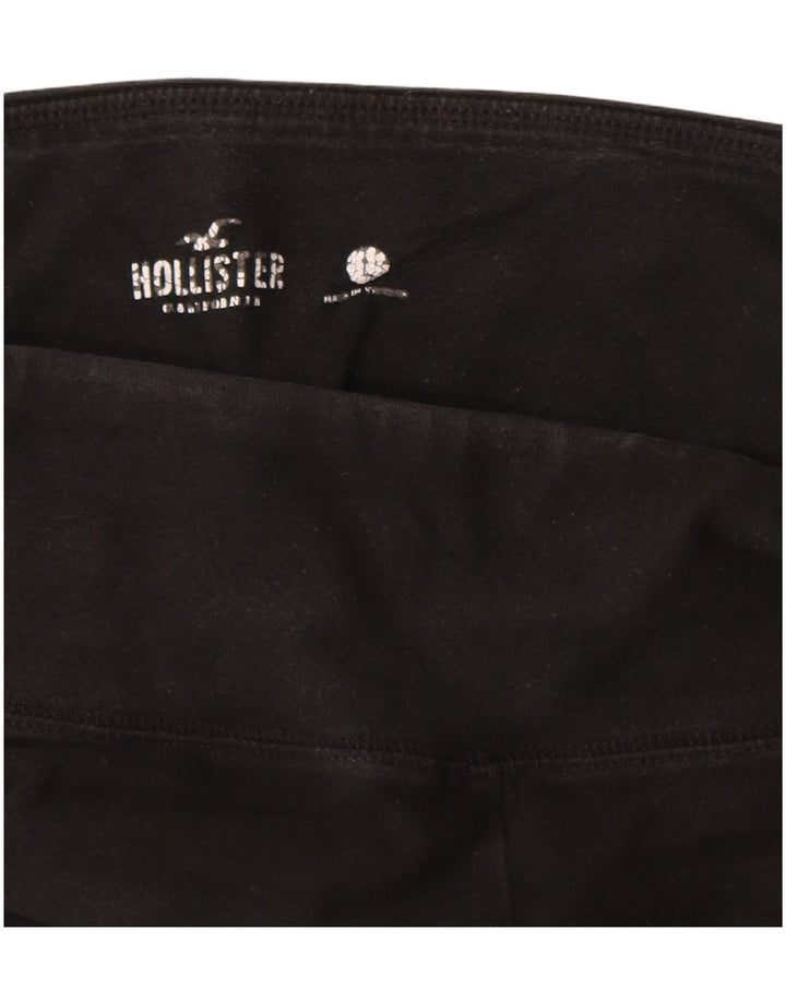 HOLLISTER Leggings Gráficos Femininos Reino Unido 14 Grande Algodão Preto