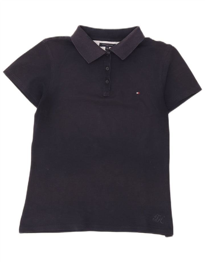 Polo feminino Tommy Hilfiger EU 40 médio azul marinho