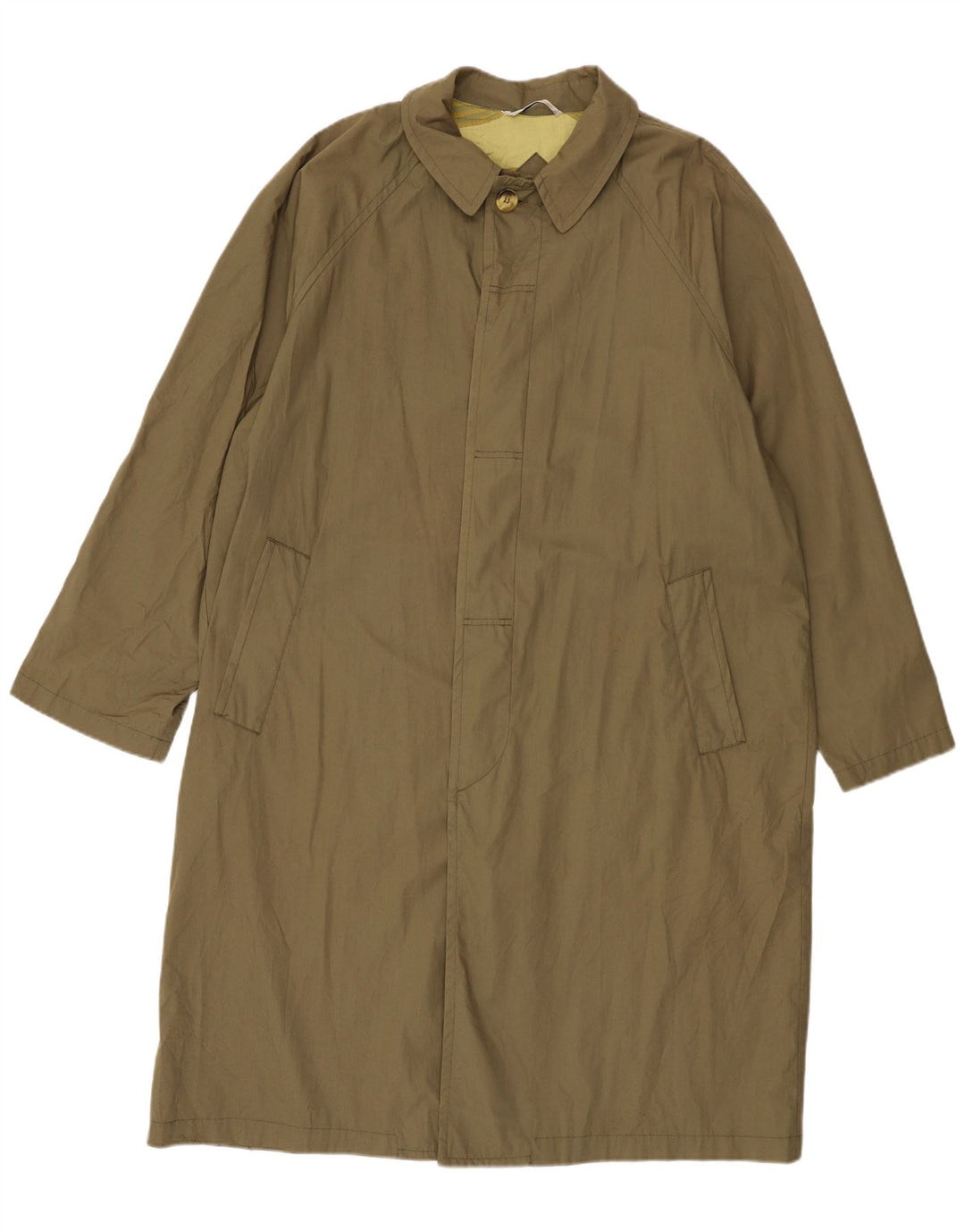 Sobretudo masculino Stratos UK 40 grande algodão cáqui