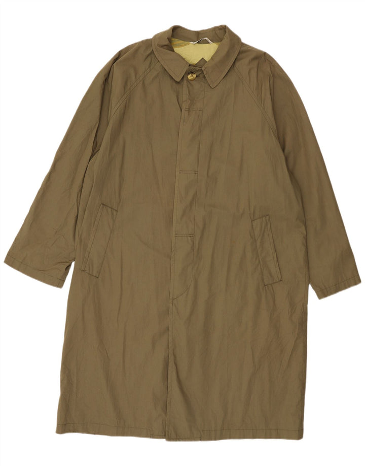 Sobretudo masculino Stratos UK 40 grande algodão cáqui