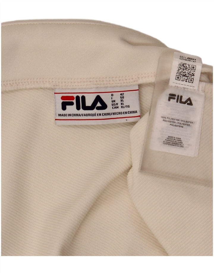 Fila Mini Saia Feminina XL W36 Off White Poliéster