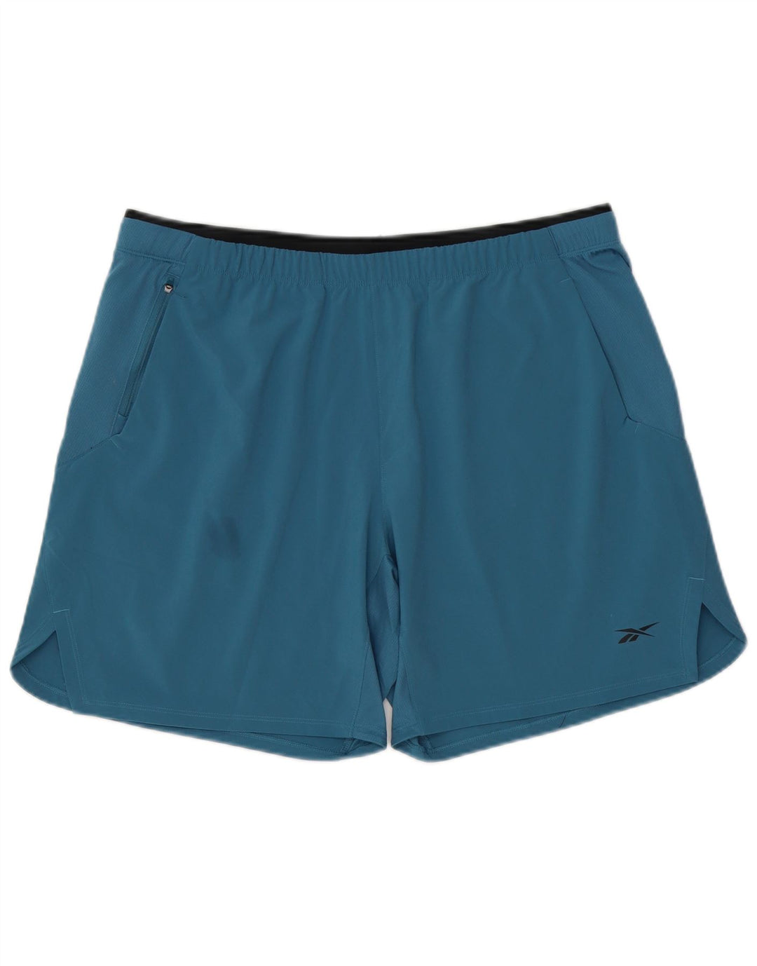 Shorts esportivos masculinos Reebok grande poliéster azul