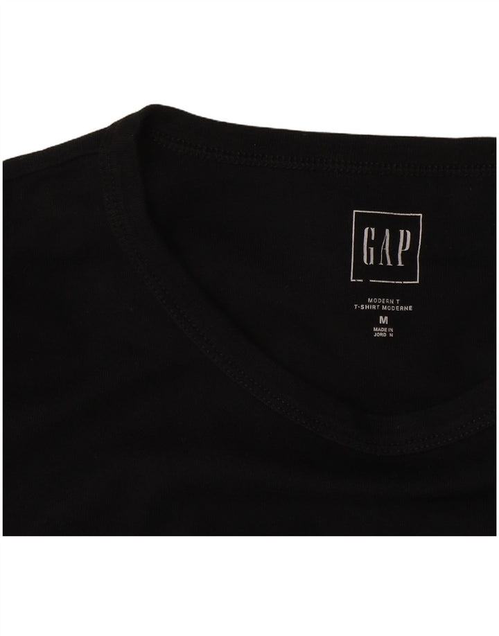 Gap Mens Modern Fit Top Manga Longa Médio Preto