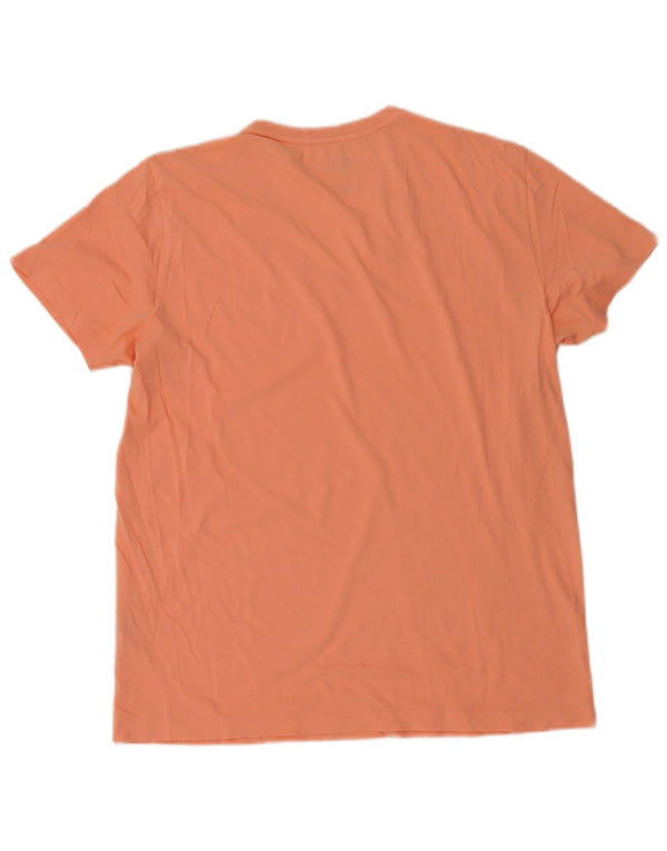 Camiseta masculina Armani Exchange Top médio algodão rosa