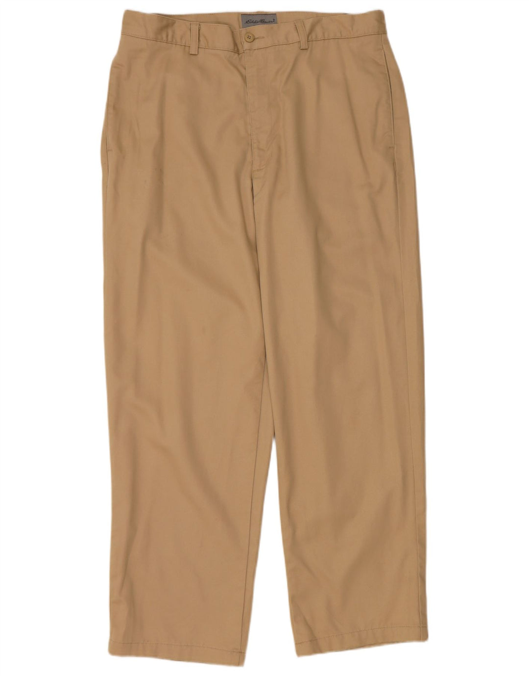 Calça Chino masculina EDDIE BAUER reta W35 L30 algodão bege