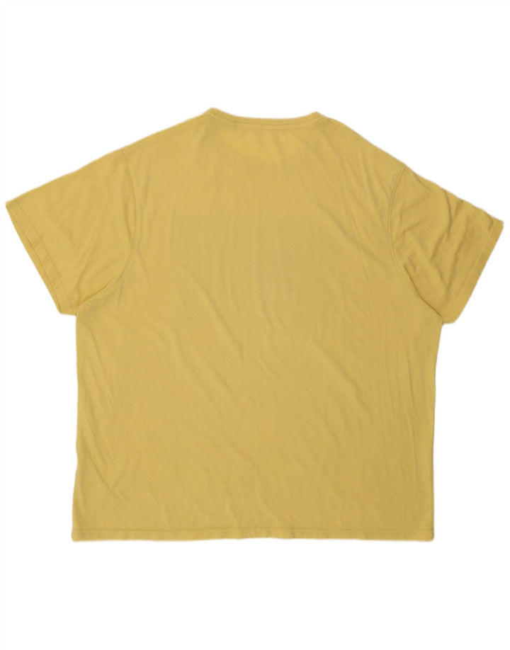 Camiseta gráfica masculina Mountain Warehouse Top 3XL de algodão amarelo
