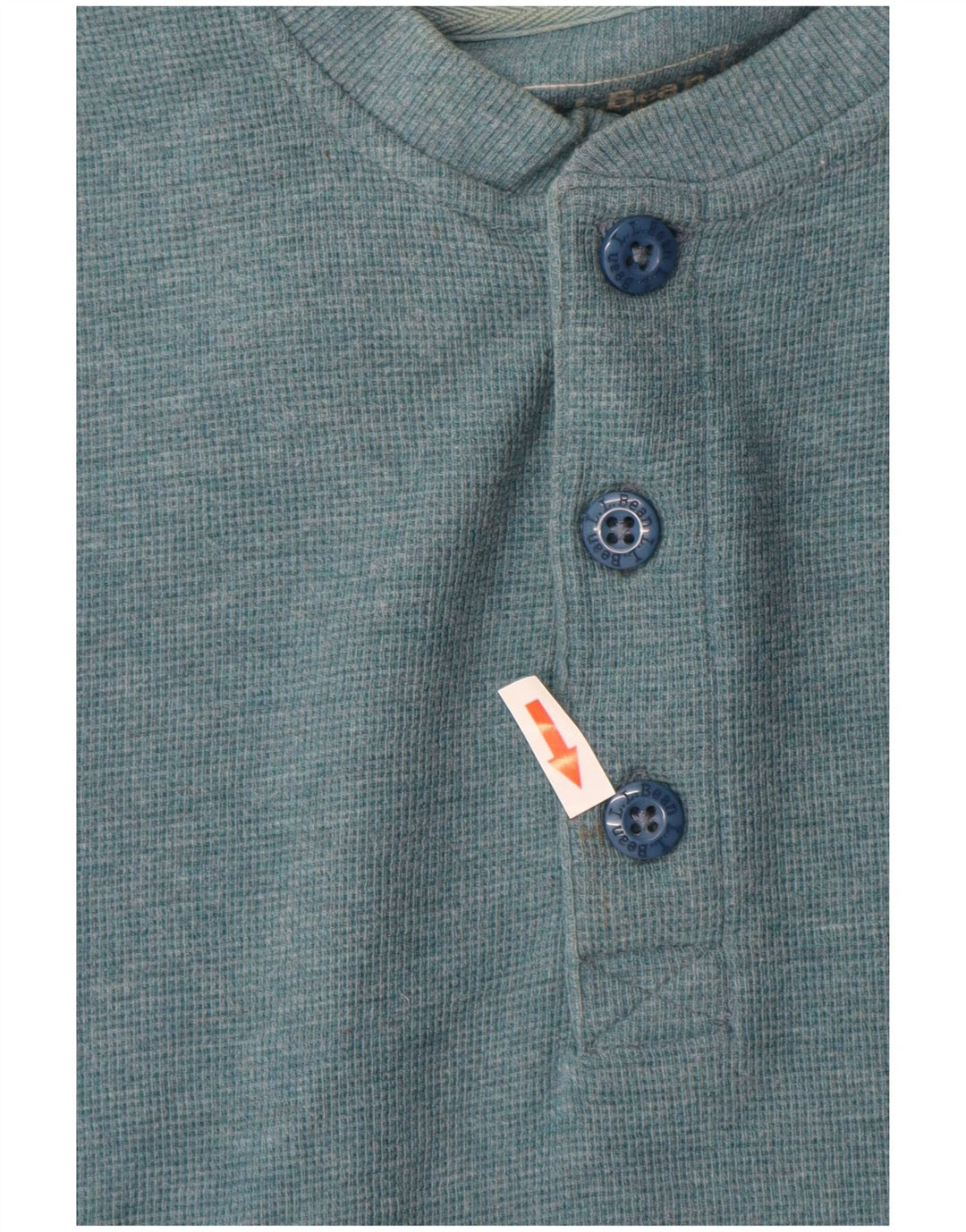 L.L.BEAN Top masculino de ajuste tradicional manga comprida pequeno algodão azul