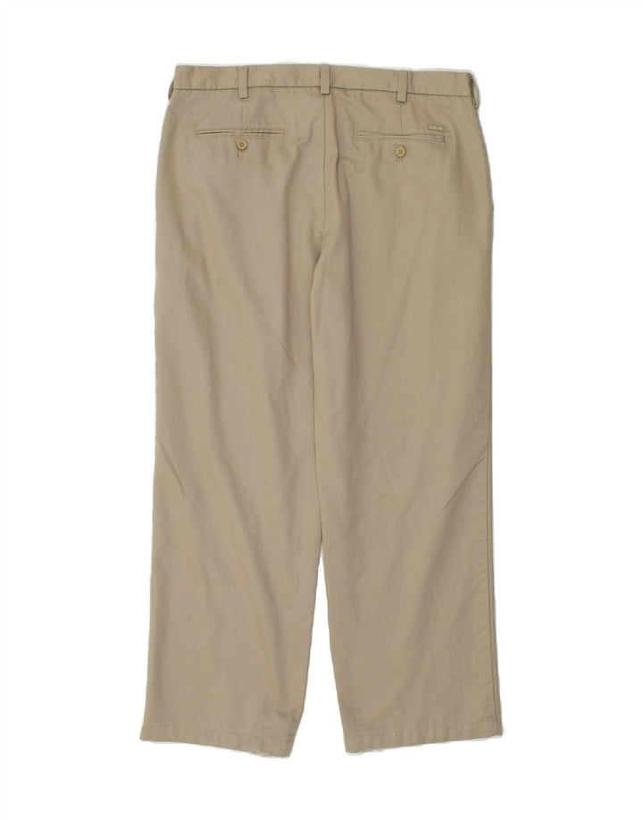 IZOD Mens Straight Chino Trousers W36 L30  Beige Cotton Vintage Izod and Second-Hand Izod from Messina Hembry 