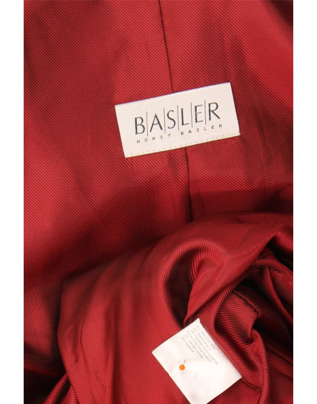 Sobretudo feminino Basler UK 12 lã vermelha média