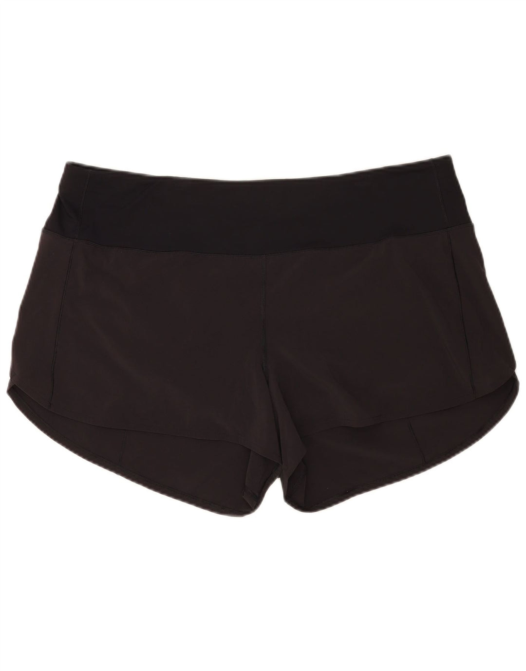 Shorts esportivos femininos Lululemon US 18 2XL poliéster preto