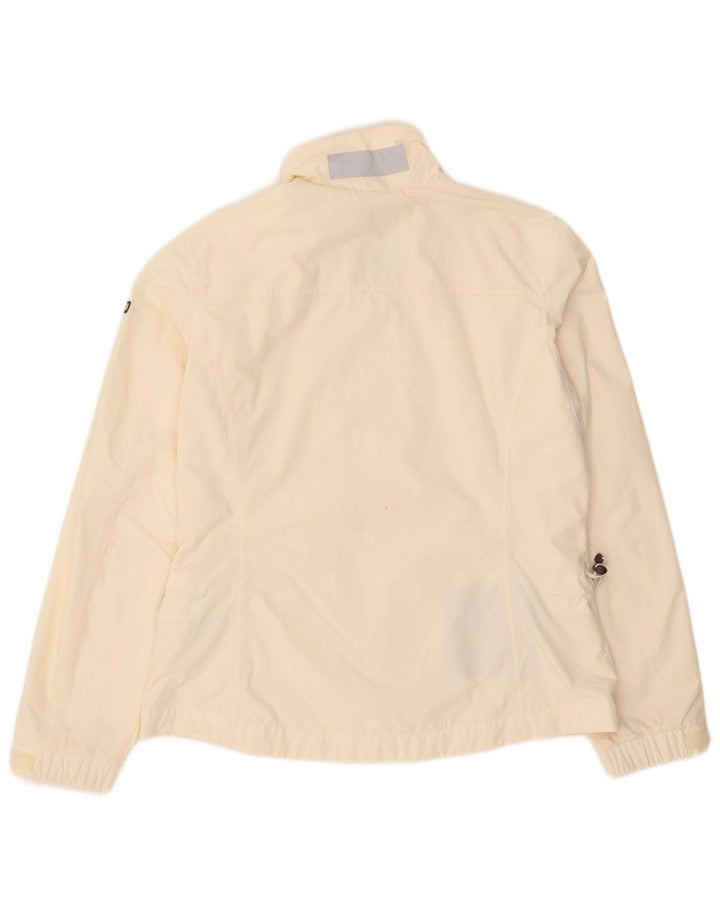 Jaqueta de chuva feminina Napapijri UK 18 XL off white poliamida