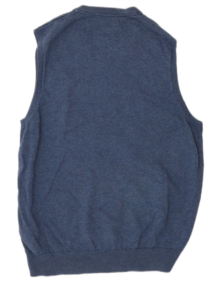 Regata masculina Marks & Spencer com colete médio de algodão azul marinho