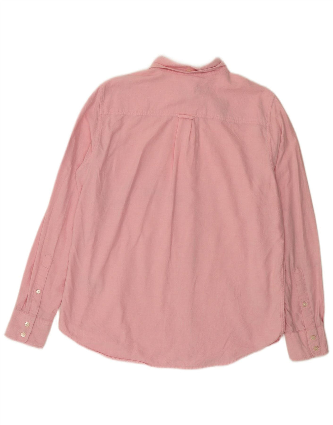 Camisa feminina Gant UK 14 grande algodão rosa