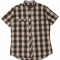 Camisa masculina de manga curta LEVI'S média preta xadrez