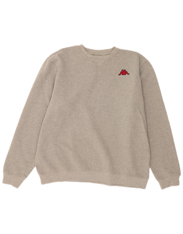 Kappa moletom masculino jumper 2XL algodão cinza