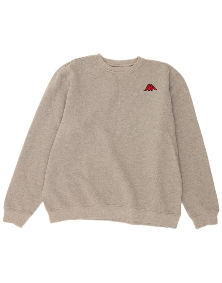 Kappa moletom masculino jumper 2XL algodão cinza