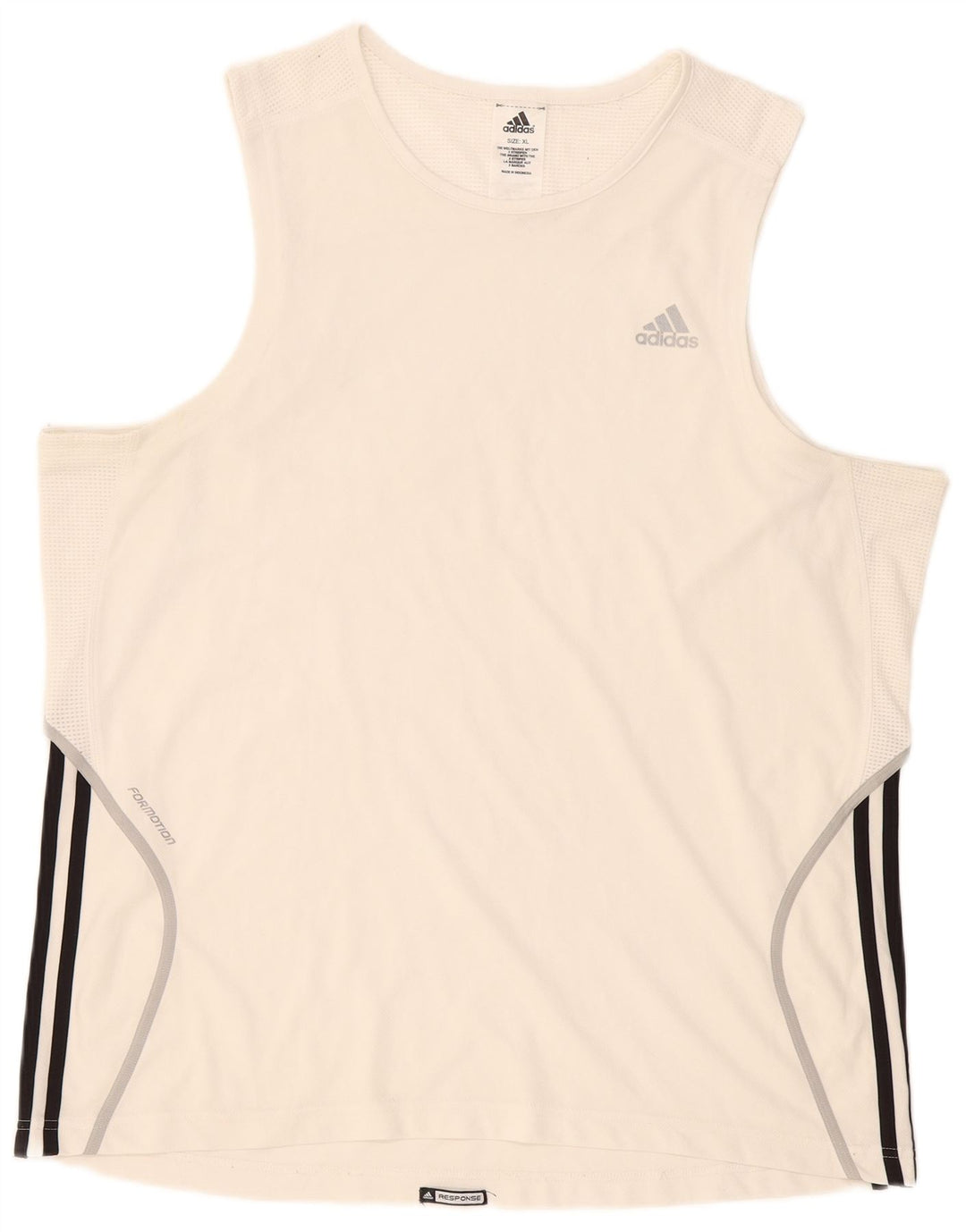 Adidas Mens Colete Top XL Branco Poliéster