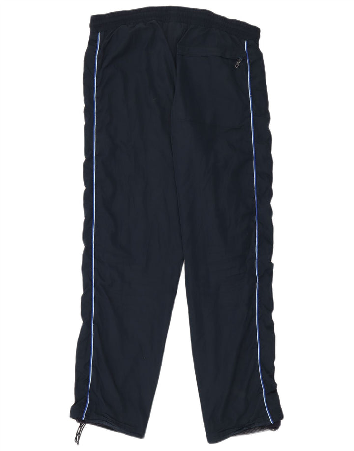 Calças de treino masculinas ADIDAS poliéster azul marinho médio