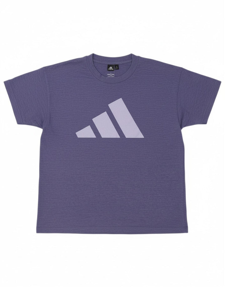 ADIDAS Mens Graphic T-Shirt Top Pequeno Roxo