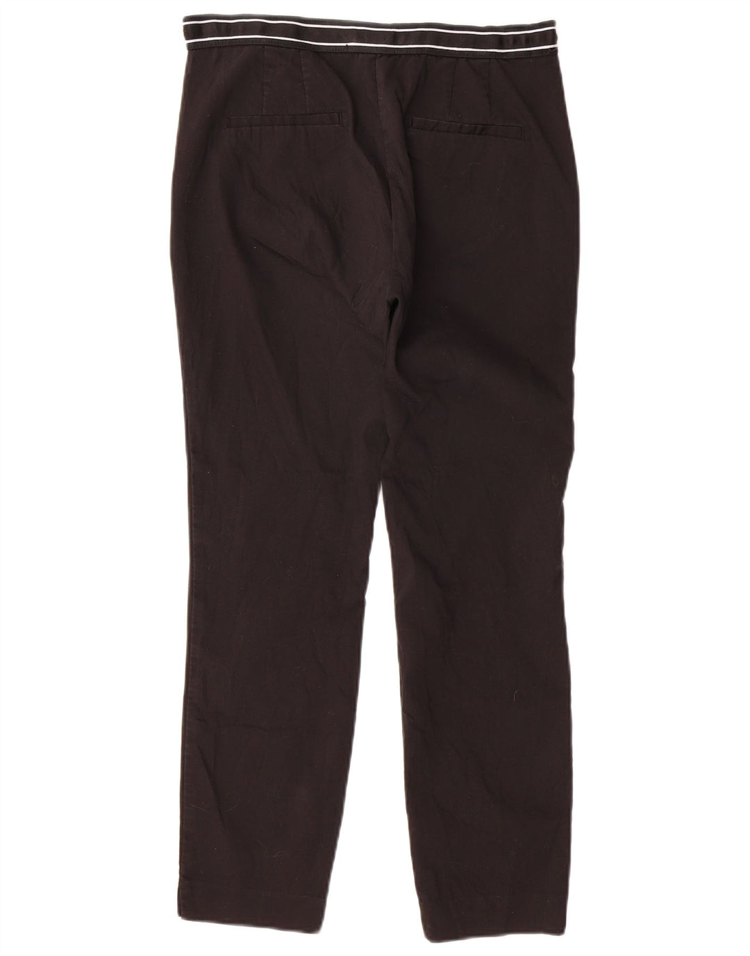 ZARA Calça Chino Feminina Slim Médio W30 L27 Algodão Marrom