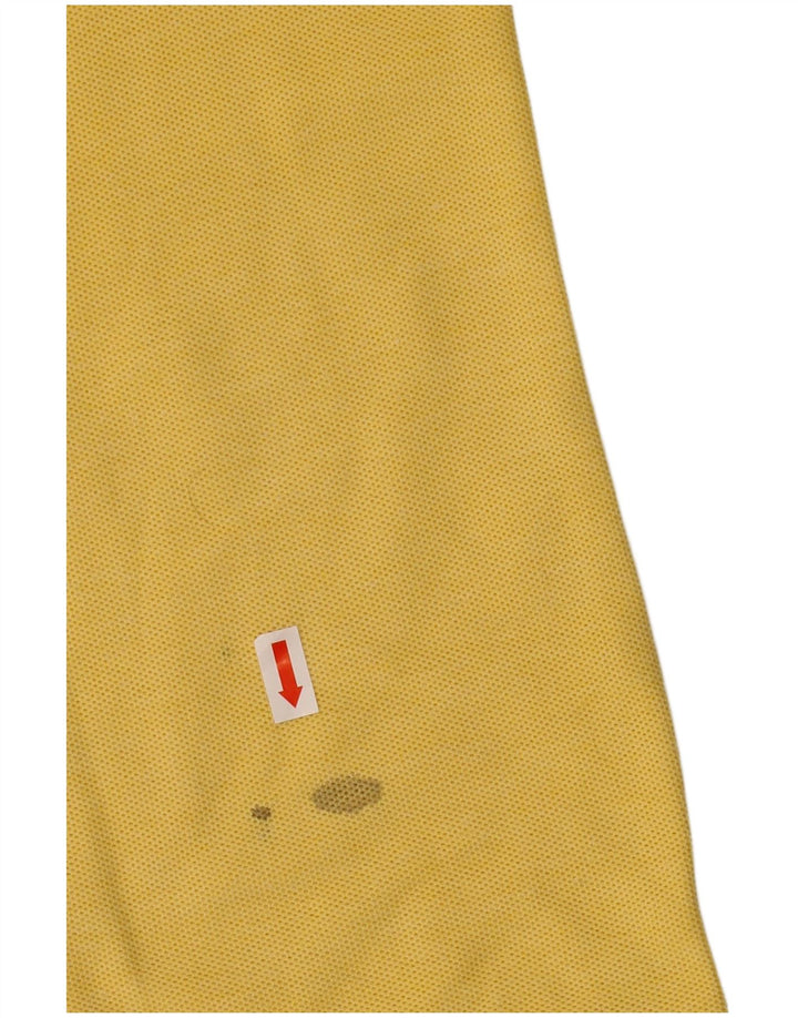 Camisa polo masculina Fila IT 48 algodão amarelo médio
