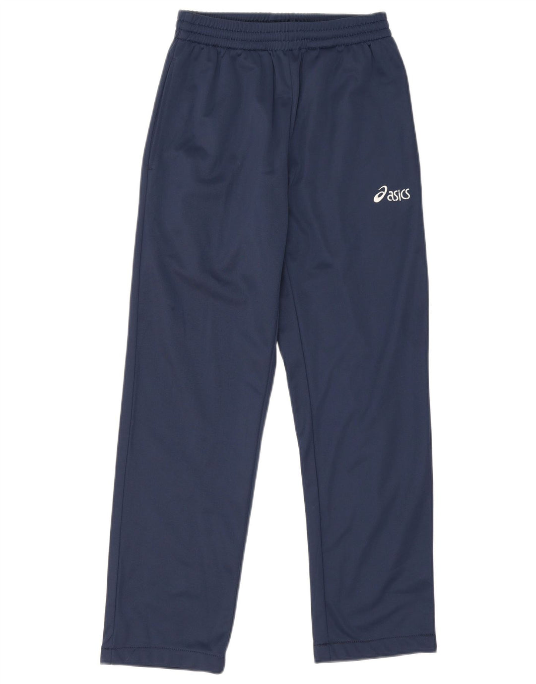 Calça de treino masculina Asics pequena azul marinho poliéster