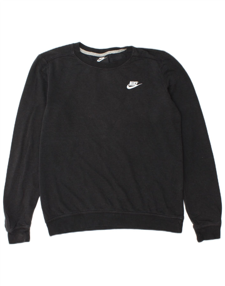 Nike moletom masculino jumper pequeno algodão preto