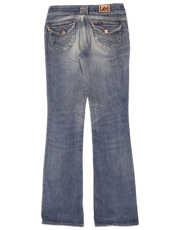 Lee feminino Leola cintura baixa bootcut jeans W28 L32 algodão azul