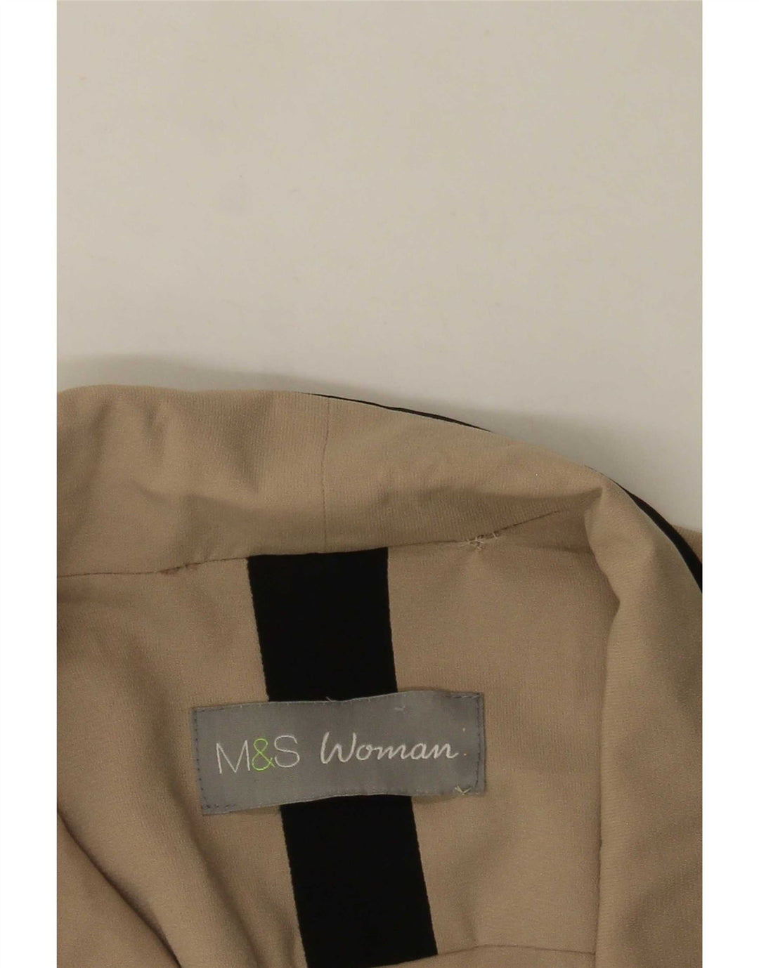 Jaqueta Blazer Feminina Marks & Spencer Manga 3/4 Aberta Reino Unido 12 Médio Bege
