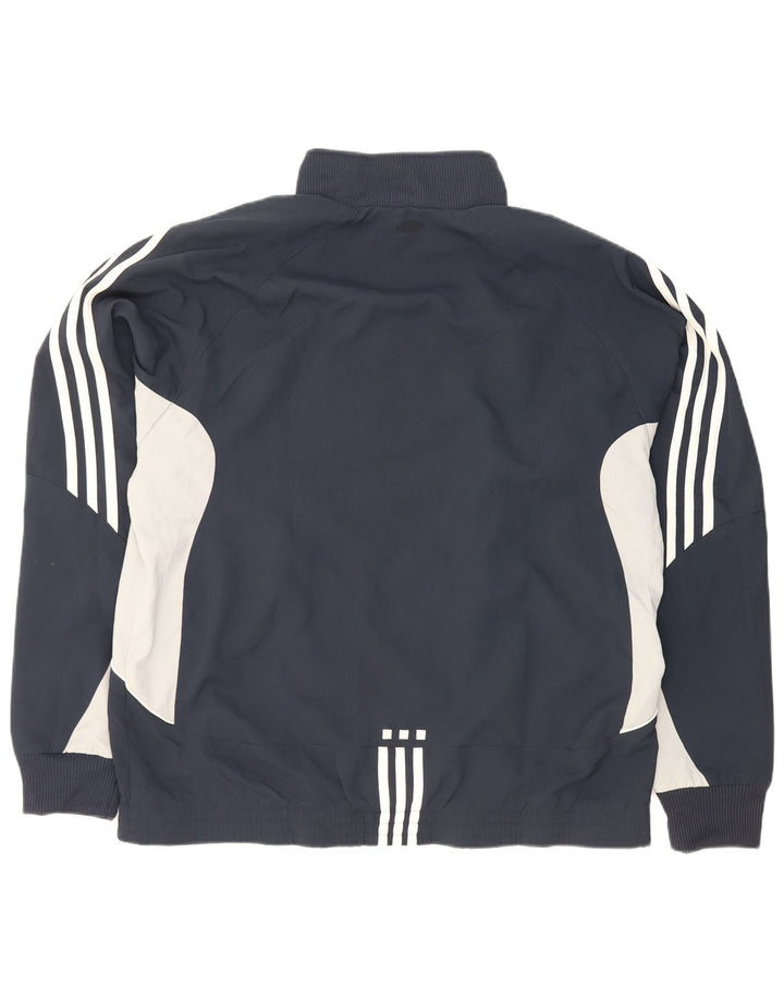 Adidas Mens Tracksuit Top Jacket UK 40/42 Médio Azul Marinho Colorblock