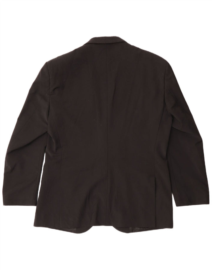 Jaqueta Blazer Masculina Calvin Klein com 2 Botões IT 52 XL Preto Poliéster