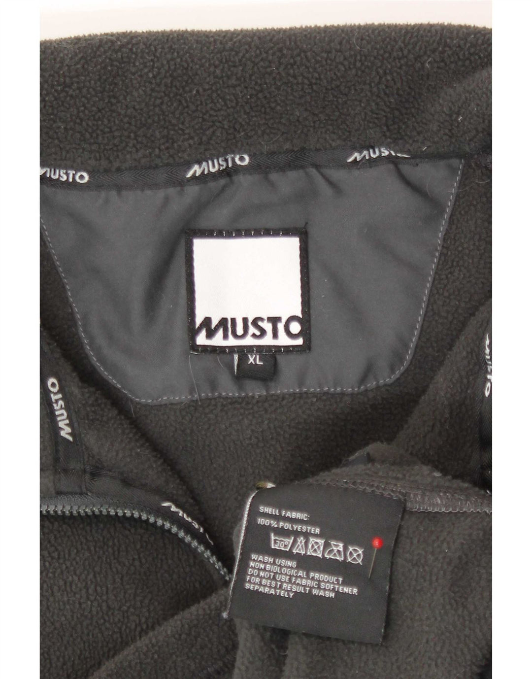 Jaqueta masculina Musto Liner Fleece UK 42 XL poliéster cinza